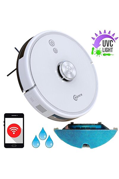 MAGNUM Robot Vacuum Uv with Mop and UVC Lamp