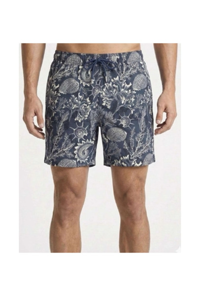 Dopomare Patterned Plus Size Men's Swim Shorts