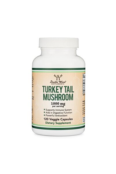 DOUBLE WOOD Turkey Tail Mushroom (Coriolus Versicolor) Comprehensive Immune S...