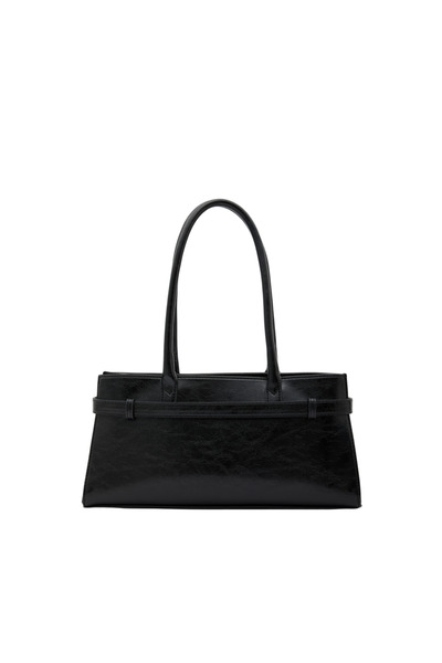 Santini Collection Bag Women's Shoulder Bag Handbag Baguette Bag Leather Casual, Stylish Black Gold Evening Dress – Lyra