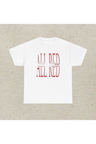 Grafftee Clothing Carti All Red Printed Unisex Oversize T-Shirt