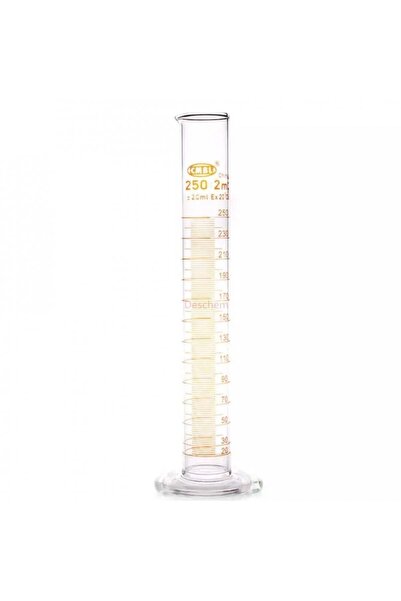 unkown 250ml Lab Glass Cylindrical Flask