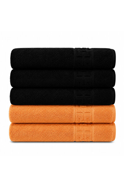 Lenjeria Pufoasa ✨ Top Bottom Set of 5 Premium 100% Cotton Face Towels, 50x90...