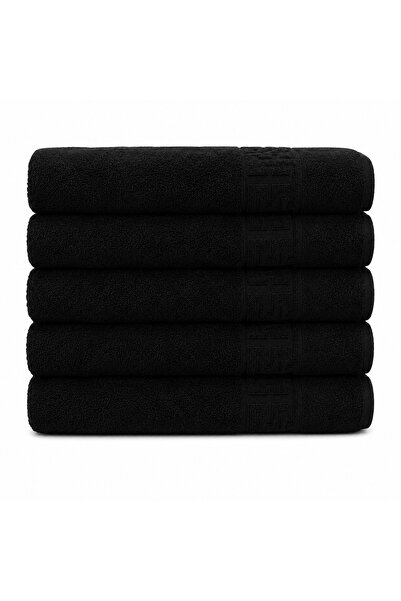 Lenjeria Pufoasa Set 5 Prosoape Baie Premium 100% Bumbac, 70x130 cm, Extra Mo...