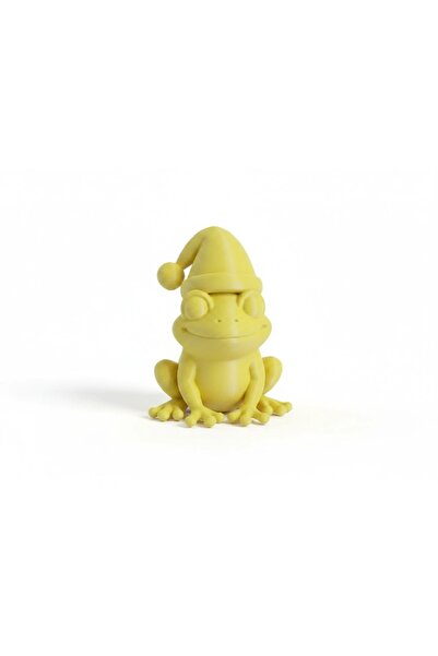 OEM Figurină Decorativă Broască cu Căciulă, 5 cm