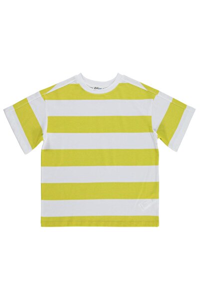 Civil Boys Basic Striped T-Shirt for 6-9 Years Old - Yellow