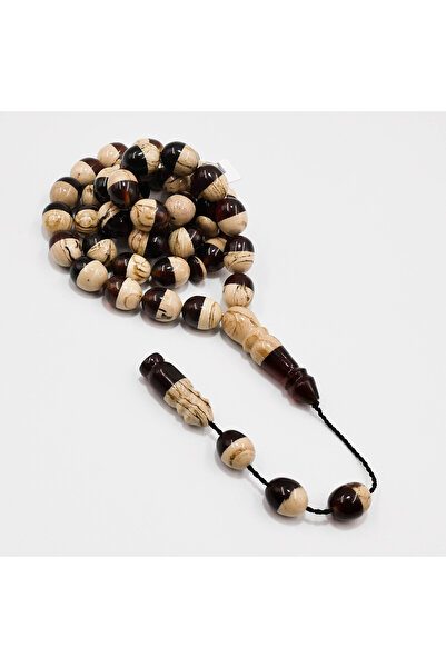 genernic Sumatran Amber Rosary 45 Beads, 65.5g , Oval Prayer Beads ,12.5-15 m...