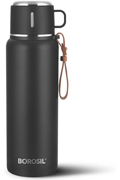 Borosil Cruise Stainless Steel Vacuum Insulated Leak-Proof Thermos Bottle, Bl...