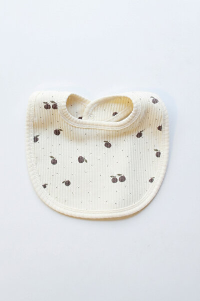 Oh La La Koala For Little Ones Apple Patterned Camisole Snap Fastener Baby Bib