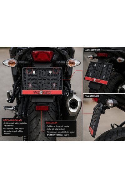 OTO SÜSLEN İSTANBUL Motosiklet Plakalık Dainese Metalize