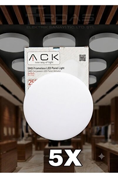 ACK 24W 3000K SIVA ÜSTÜ LED ARMATÜR 5 ADET