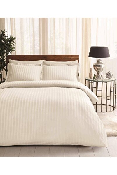 Taç Lenjerie pat jacquard satin de lux, 6 piese, TAC, Place Crem