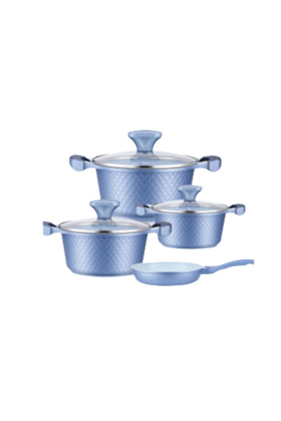 DSP Set premium de 7 piese de oale și tigăi din aluminiu turnat, cu strat ant...
