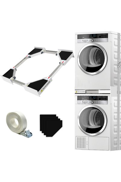 icanPARES Çamaşır - Kurutma Makinesi Ayarlanabilir İstifleme Kiti - Kurutma Makinesi Ayarlanabilir İstifleme K