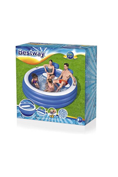 BESTWAY 2,31 m x 2,19 m x 79 cm Şişirilebilir Aile Tipi Havuzu