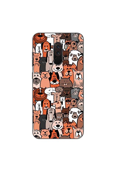 OEM Husa compatibila cu Xiaomi Pocophone F1 Silicon Gel Tpu Model Caini si Pi...