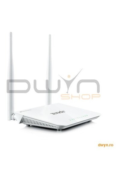 Tenda Router 3 port-uri Wireless N 300Mbps, 2 antene fixe (2*5dBi)