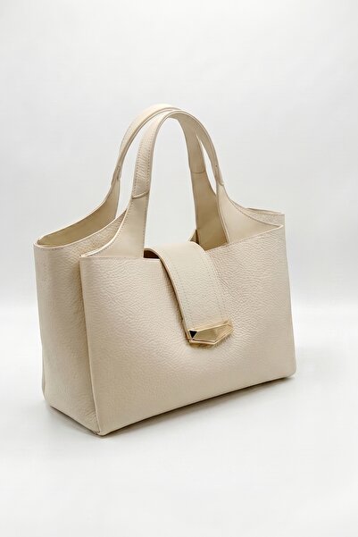 LuviShoes Γυναικεία τσάντα ώμου 4004 Cream Floter