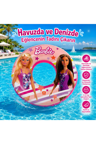 Mondo MARVEL BARBİE ÇOCUK HAVUZ & DENİZ YÜZME SİMİT / YÜZME HALKASI SWİM RİNG