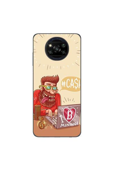 OEM Θήκη συμβατή με Xiaomi Poco X3 Pro από σιλικόνη gel TPU, μοντέλο BTC Mining