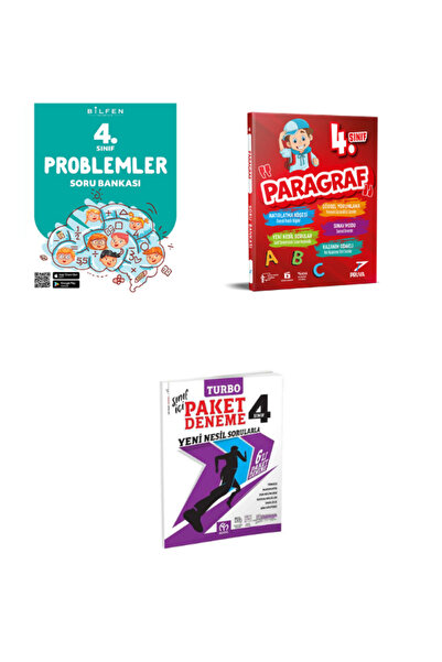 Model Eğitim Yayınları BİLFEN 4. SINIF PROBLEMLER SB+PRUVA PARAGRAF SB+MODEL ...