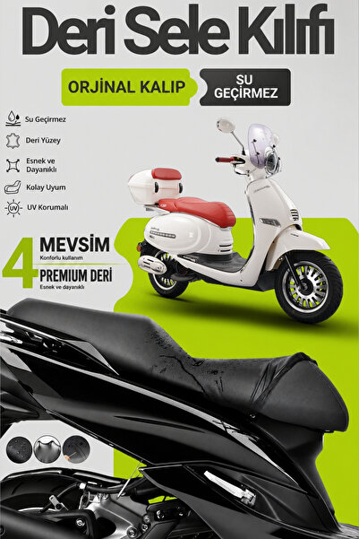 Motobros Motorcycle Seat Cover Kuba Brillant Leatherfit Leather Motorcycle Sa...