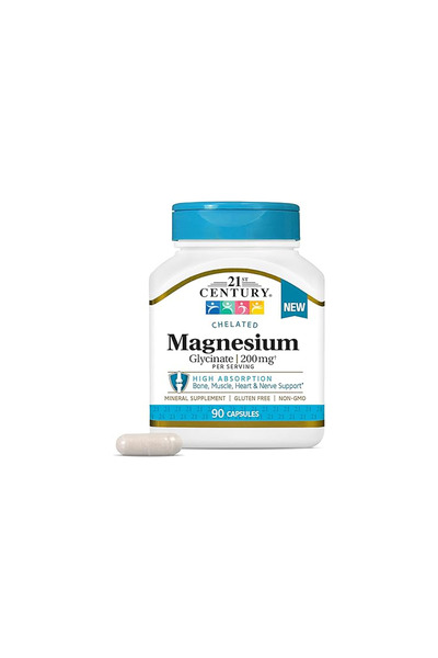 21century Magnesium Glycinate 200mg/ Serving 90 Cap