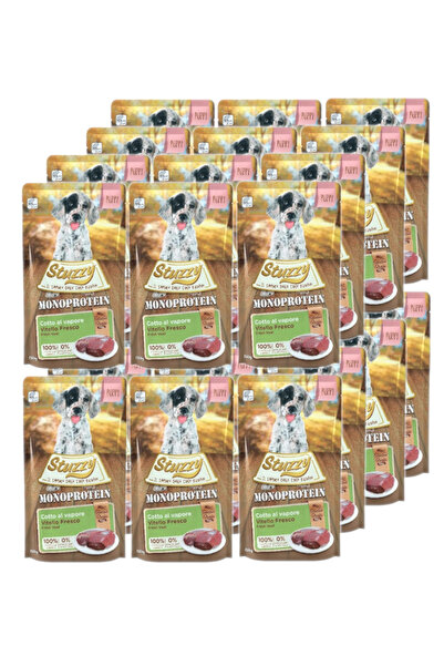 Stuzzy Hrană umedă pentru câini GF Monoprotein Vită pentru căței 24x150g