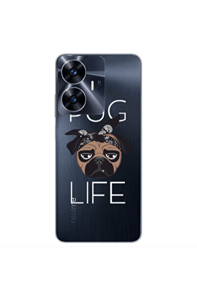 Other Realme Note 50 Pug Life Transparent Silicone TPU Θήκη