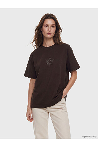 LC Waikiki Peak New Season Stoned Soft Touch Women's T-Shirt