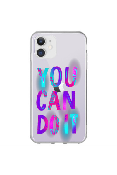 Other Apple iPhone 12 You Can Doit Transparent Silicone TPU Θήκη
