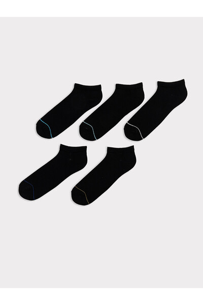 LC Waikiki Black Men's Booties Socks 5-Piece