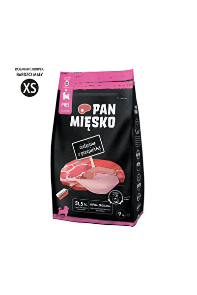 Pan Mięsko Mr. Meat Veal cu crocant de prepeliță (cățeluș)