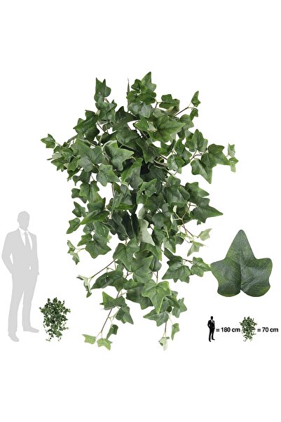 Roberto Rossi Iedera artificiala H70cm cu 202 frunze verde inchis