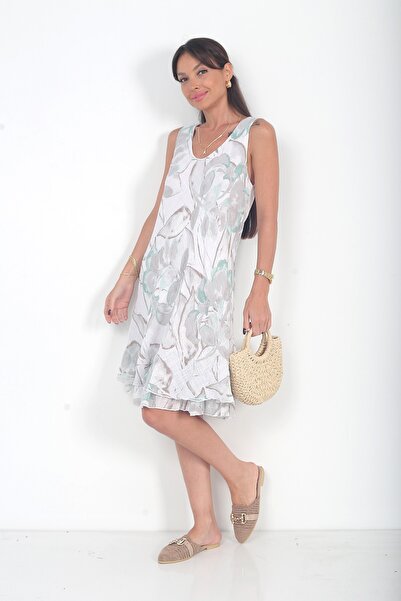 By Saygı Women's Lined Italian Sakura Dress
