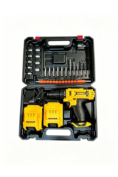 Generic Multifunctional Cordless Electric Drill with Dual Lithium Batteries a...