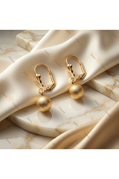 SaraTremo Imperial Globe Earrings – 18K Gold Plated Brazil Earrings