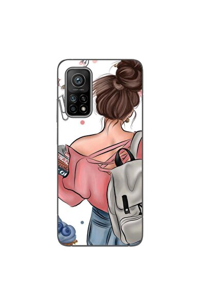 OEM Case compatible with Xiaomi Mi 10T Pro 5G Silicon Gel Tpu Pattern Girl Fa...