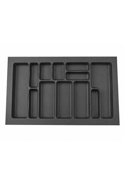STARAX S-2289 Antrasit Çekmece İçi Plastik Kaşıklık 74x49 cm