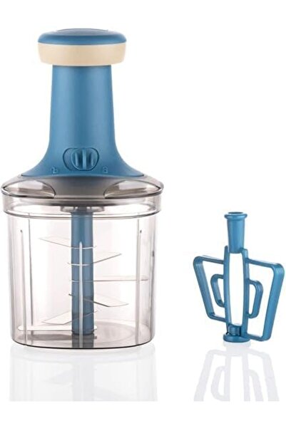 Generic Slicer l 2-in-1 Push & Chop Vegetable and Fruit Chopper | 1000ml Capacity | Stainless Steel Blades | Multipurpose Kitchen Tool | Food Processor