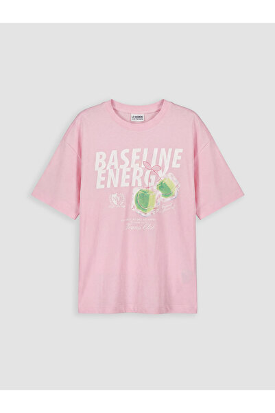 LC Waikiki Tricou de fete cu guler rotund și imprimeu