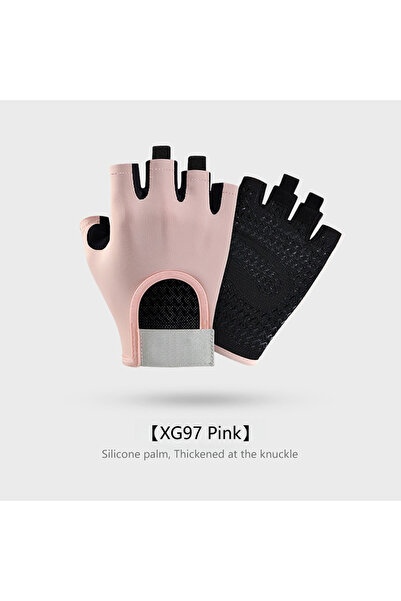 Choice7 S Basic Pink GTUBIKE 1 Pair New Cycling Gloves Workout Gym Gloves for...