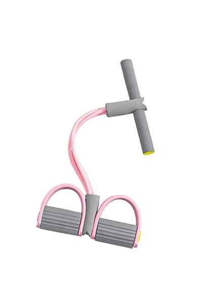Choice1 pink-C 2026New Elastic Pull Rope Resistance Bands 4-Tube Yoga Pedal F...