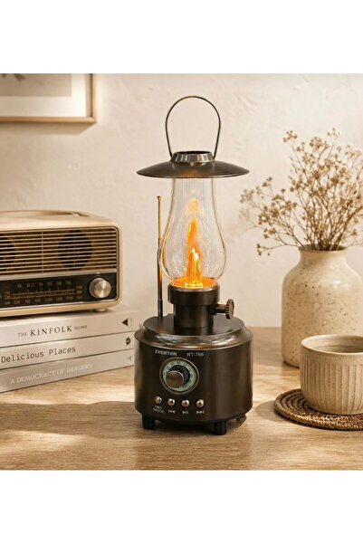 Everton RT-766 Nostaljik Gaz Lambası Tasarım Bluetooth Hoparlör Şarjlı Gazlı ...