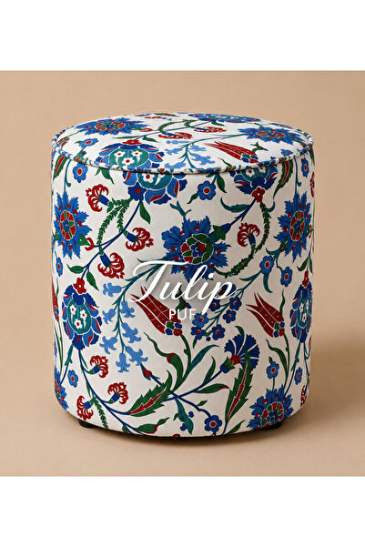 CAB Cosy Tulip Puf Çini Desenli