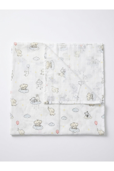 ngn collection 100% Cotton Baby Muslin Blanket 80X80 cm Baby Blanket Single Layer Muslin, Swaddle and Stroller Cover