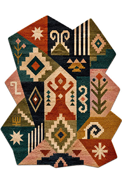 Rugs Modern Halı SDTAMOR Geleneksel Tema Desenli Modern Dokuma Taban Dekorati...