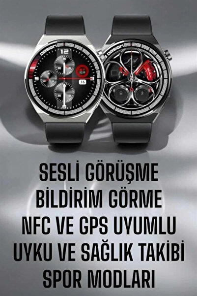 ARMÜZ Akıllı Saat Gps Ve Nfc Özelliği Sesli Görüşme Dokunmstik Ekran