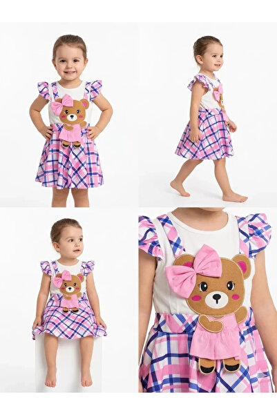 Generic Brand 1/4 Year Old T-Shirt, Teddy Bear Skirt, Salopet Children's Set ...