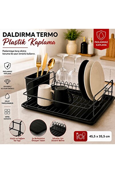Aşkana EN ÇOK TERCİH EDİLEN Daldırma Termo Plastik Kaplama Bulaşıklık | Pasla...
